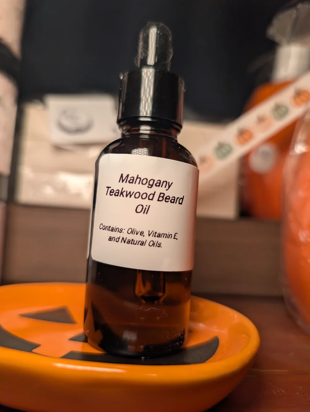 Mahogany teakwood beard oil